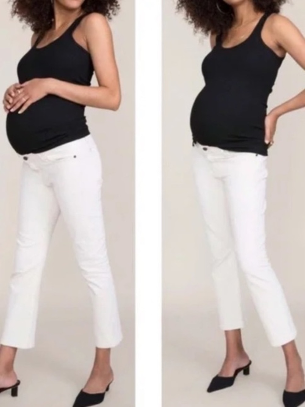 Current Elliott x Hatch Maternity Crop Jeans